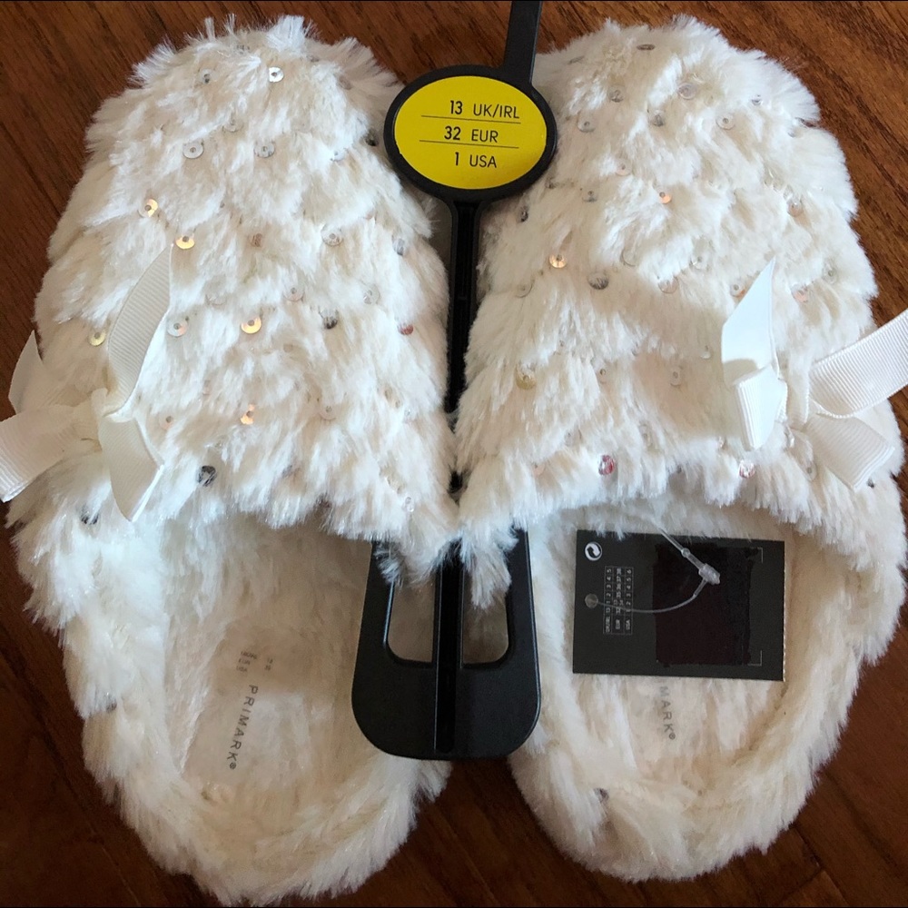 Fluffy slippers